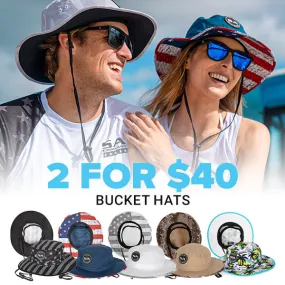 2 BUCKET HATS FOR $40