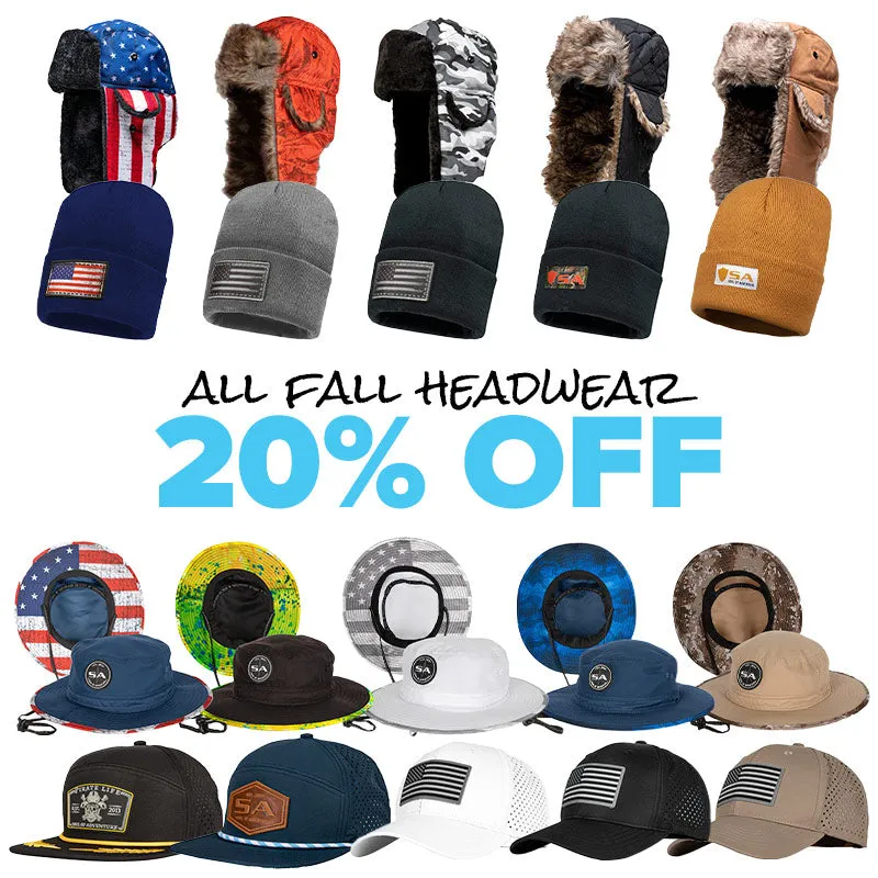 20% OFF ALL HATS