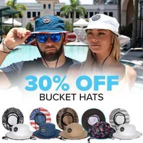 30% OFF BUCKET HATS