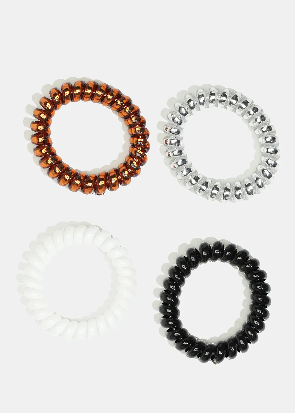 4-Piece Spiral Hair Ties