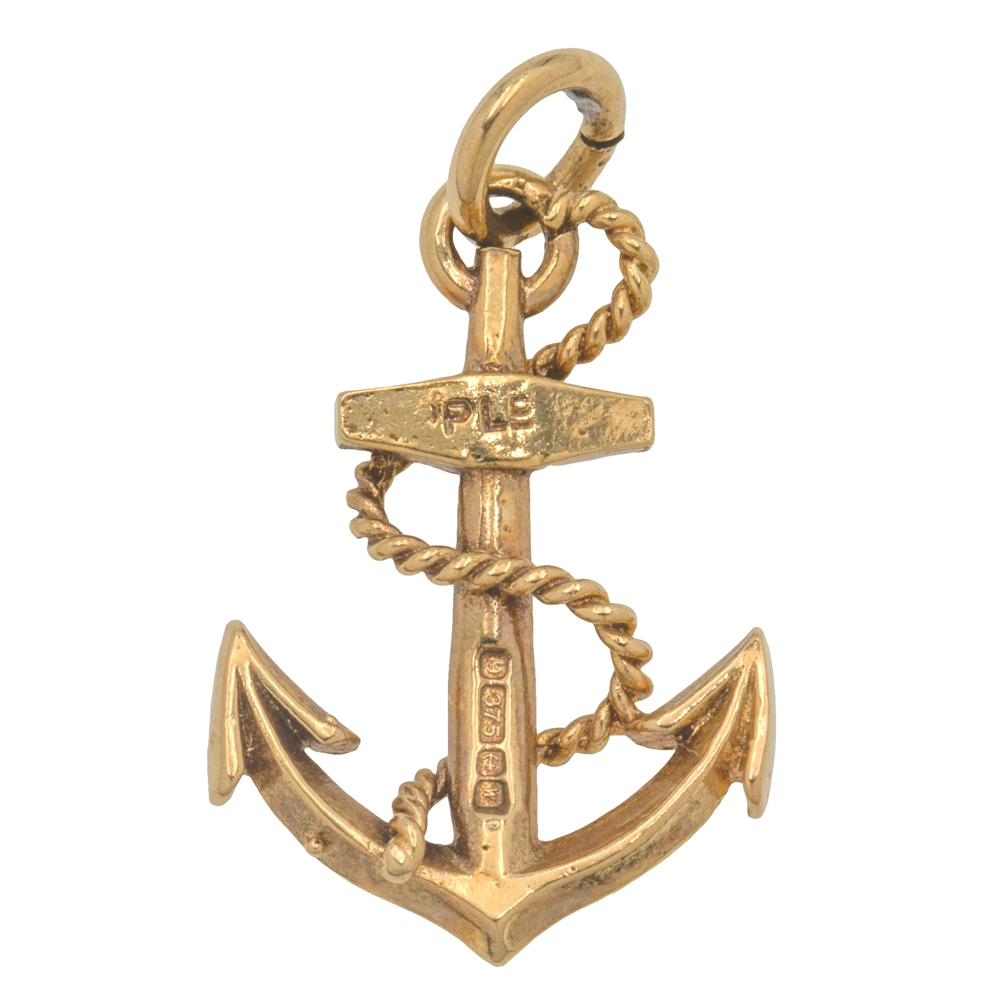 9ct Gold Anchor Pendant