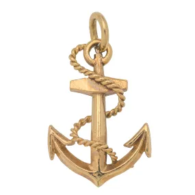 9ct Gold Anchor Pendant