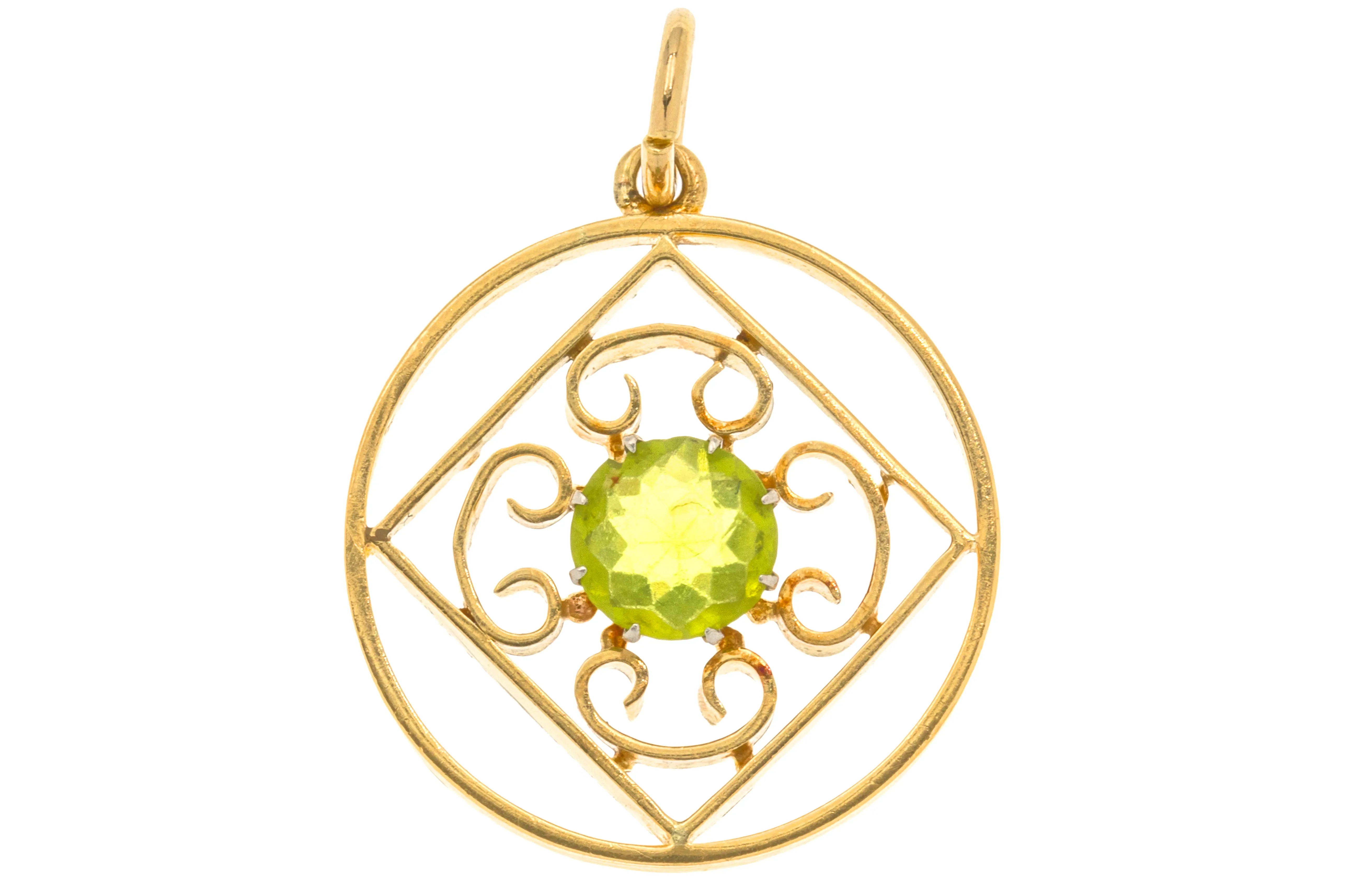 9ct Gold Peridot Pendant