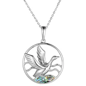 Abalone Flying Nene Pendant