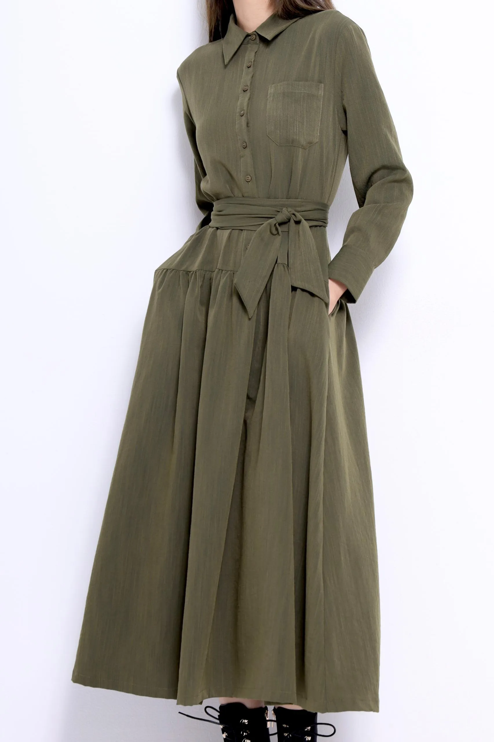 Adrianna Drop Waist Maxi Dress