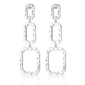 Allegra Drop Earrings Silver