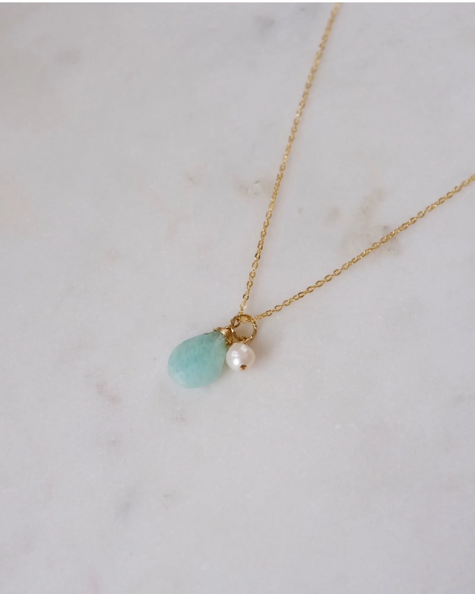 Amazonite pearl Necklace