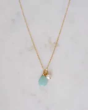 Amazonite pearl Necklace