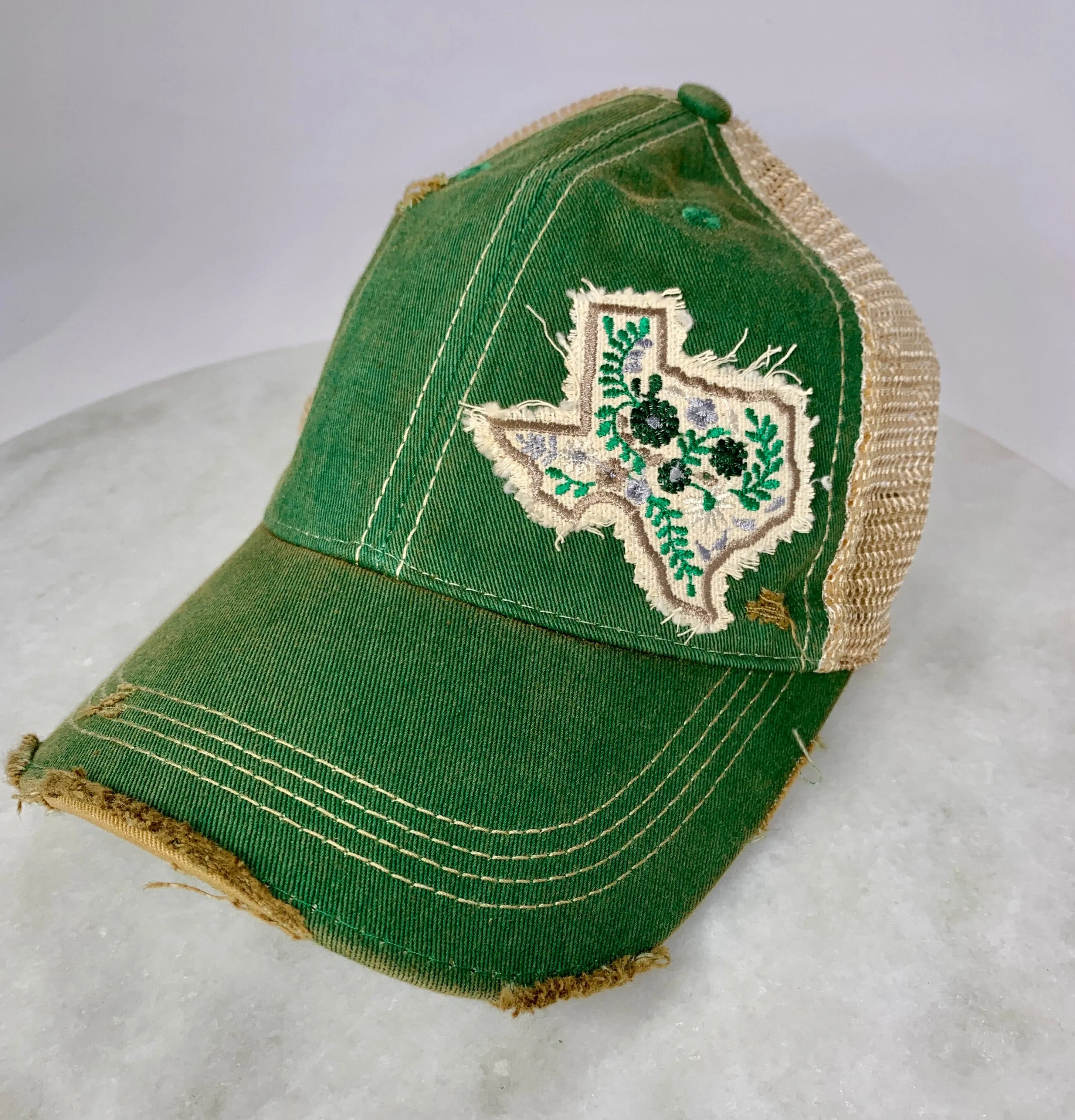 Assorted Texas Shape Patch Trucker Hats