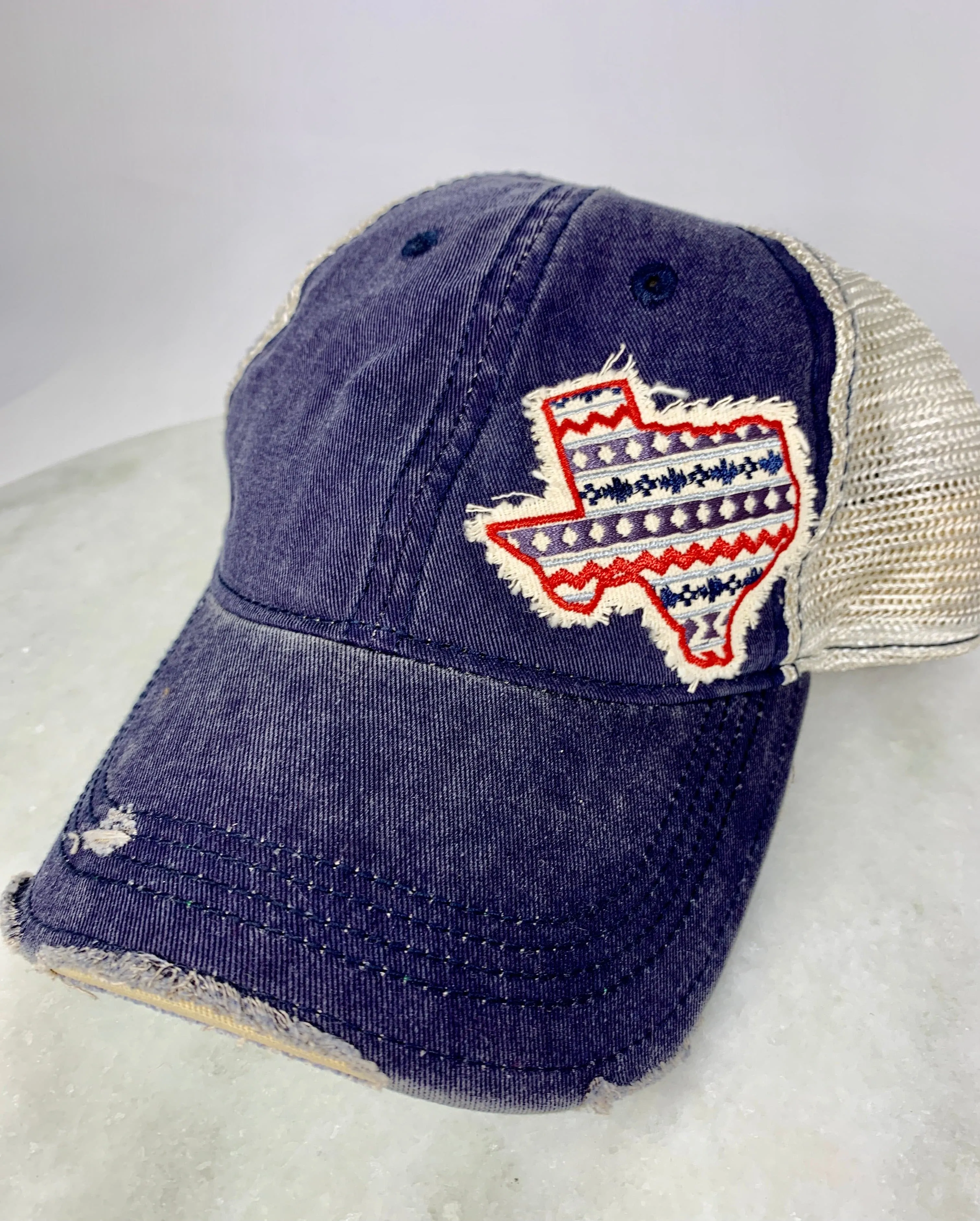 Assorted Texas Shape Patch Trucker Hats