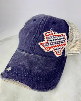 Assorted Texas Shape Patch Trucker Hats