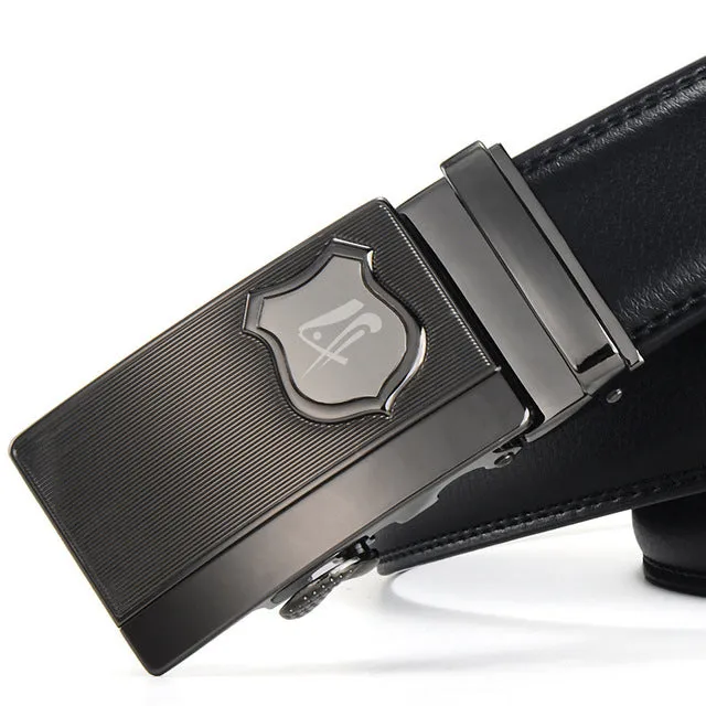 Automatic Buckle High Quality Real Leather Belts