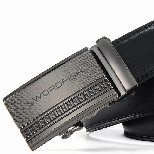 Automatic Buckle High Quality Real Leather Belts