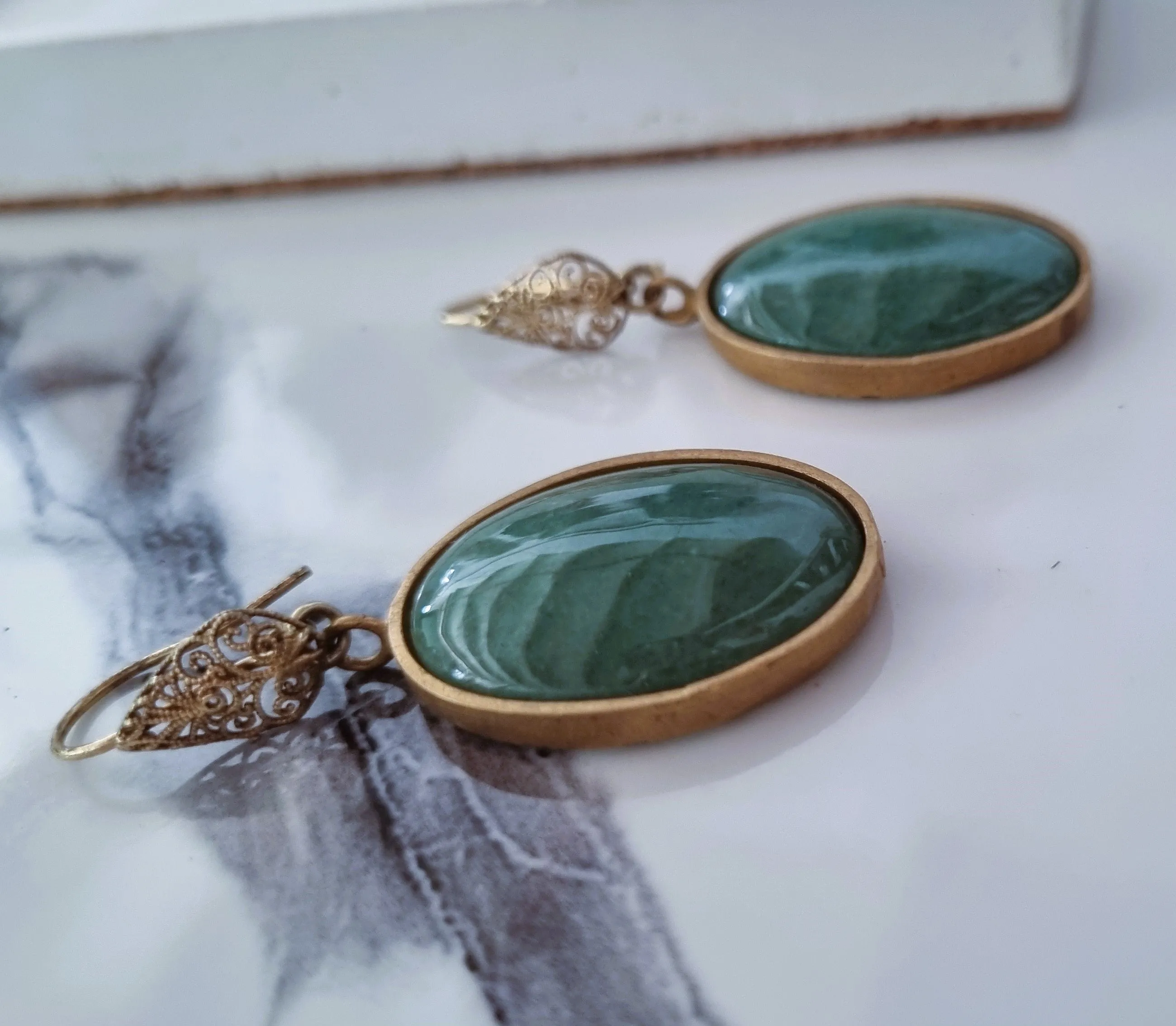 Aventurine earrings