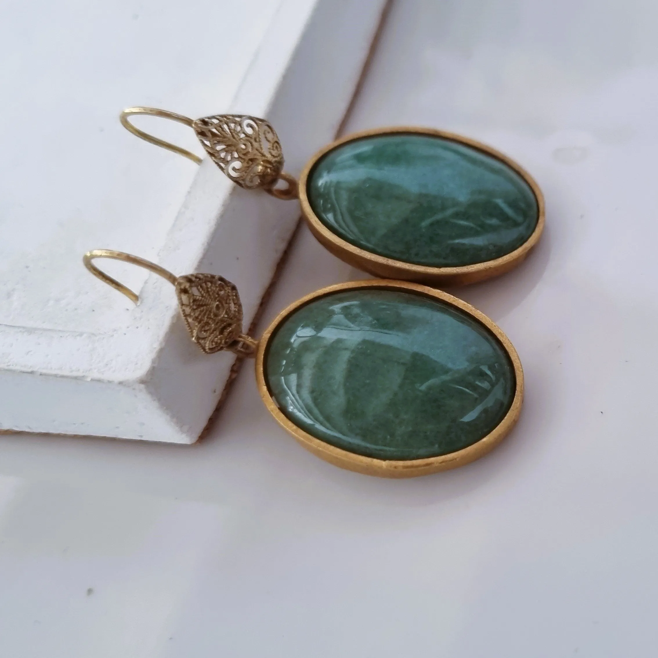 Aventurine earrings