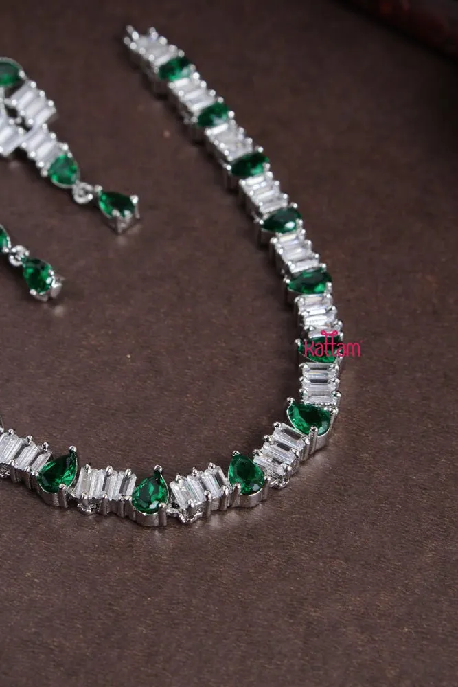 Ayra - Green Drop Stone Choker