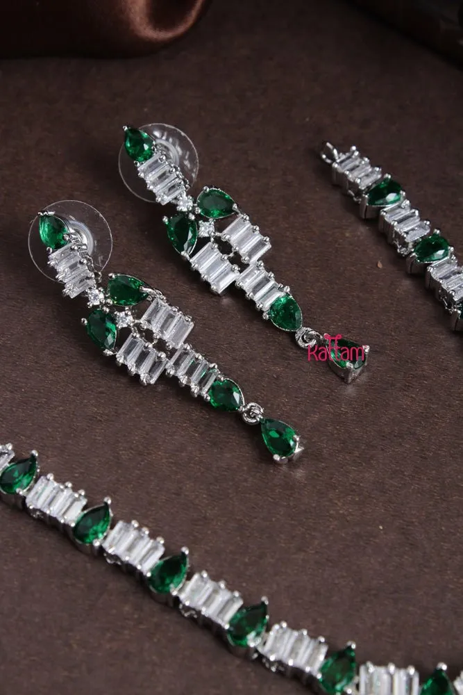 Ayra - Green Drop Stone Choker