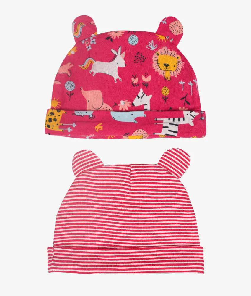 Baby Hats 2 Pack - Pink