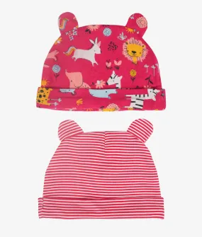 Baby Hats 2 Pack - Pink