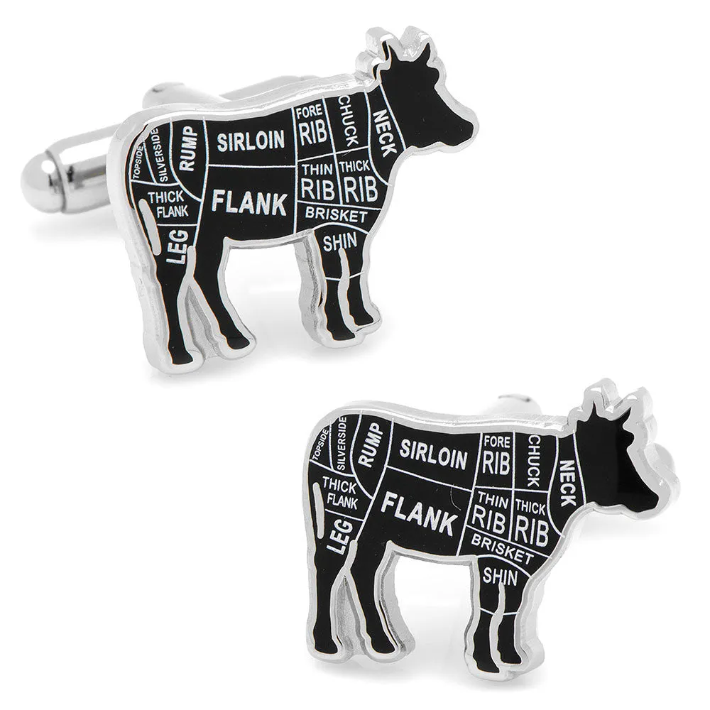 Beef Butcher Cuts Cufflinks