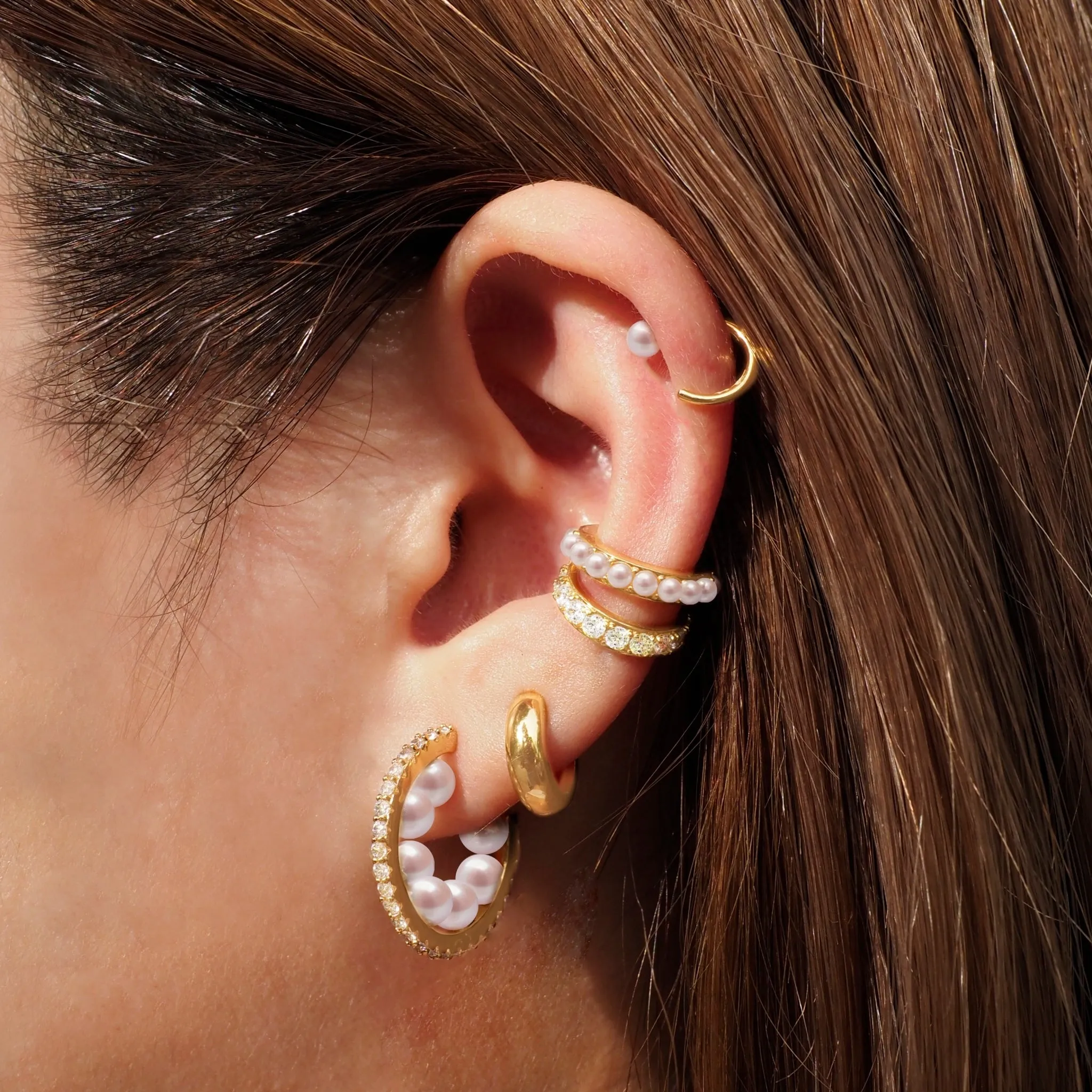 Big Crystal Pave Ear Cuff