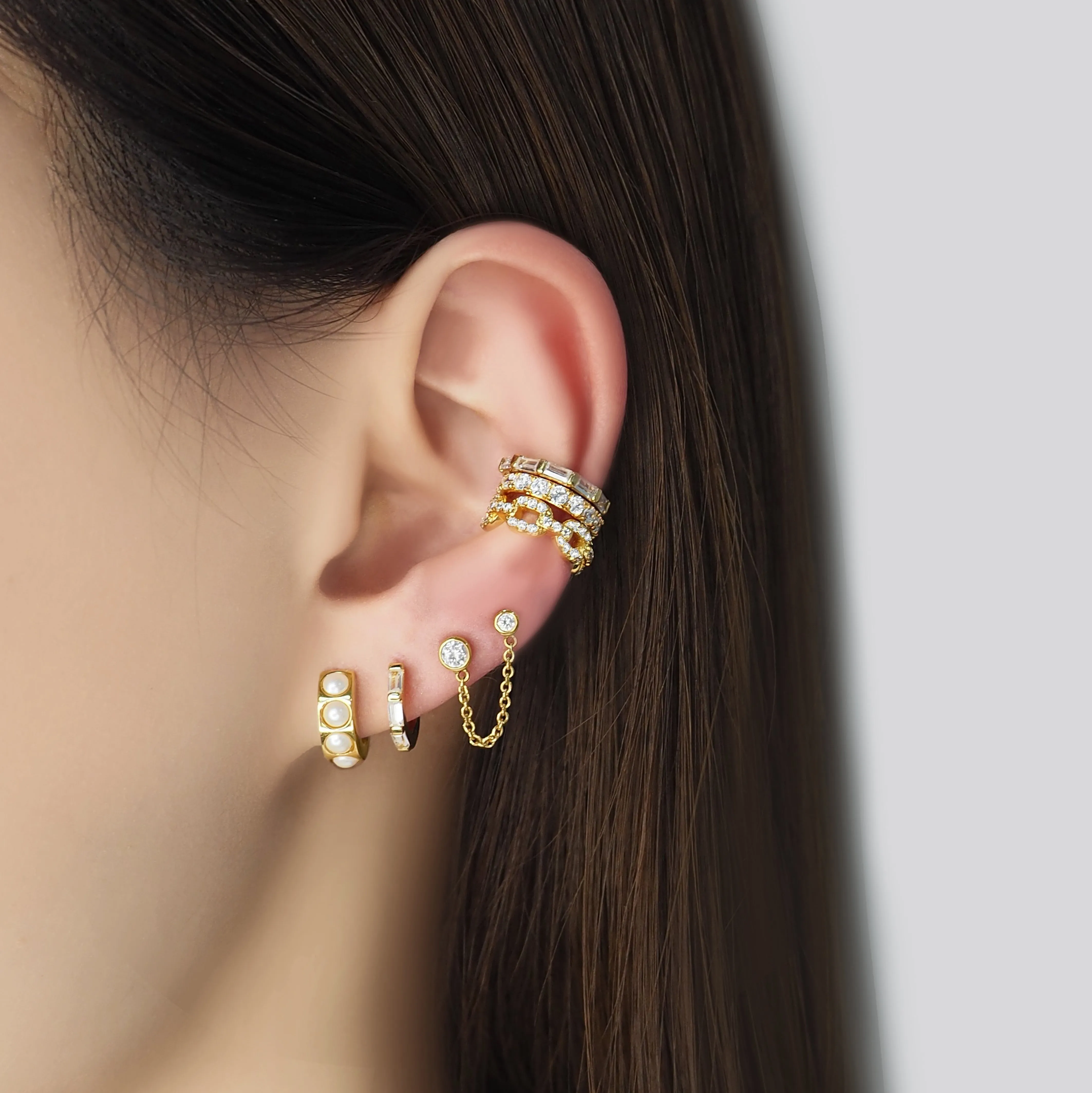 Big Crystal Pave Ear Cuff