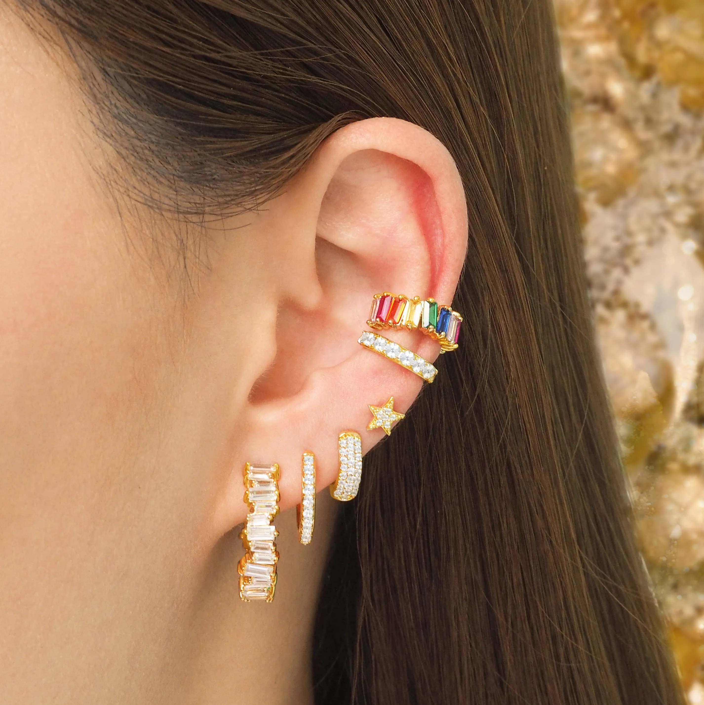 Big Crystal Pave Ear Cuff