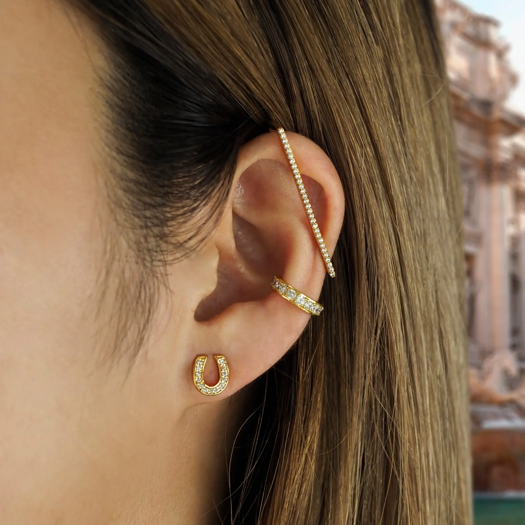 Big Crystal Pave Ear Cuff