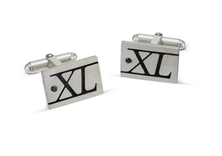 Black Diamond 40th Cufflinks