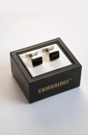 Black Silver Cufflinks