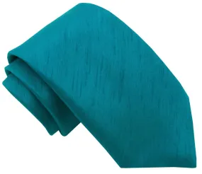 Blue Teal Shantung Boys Ties