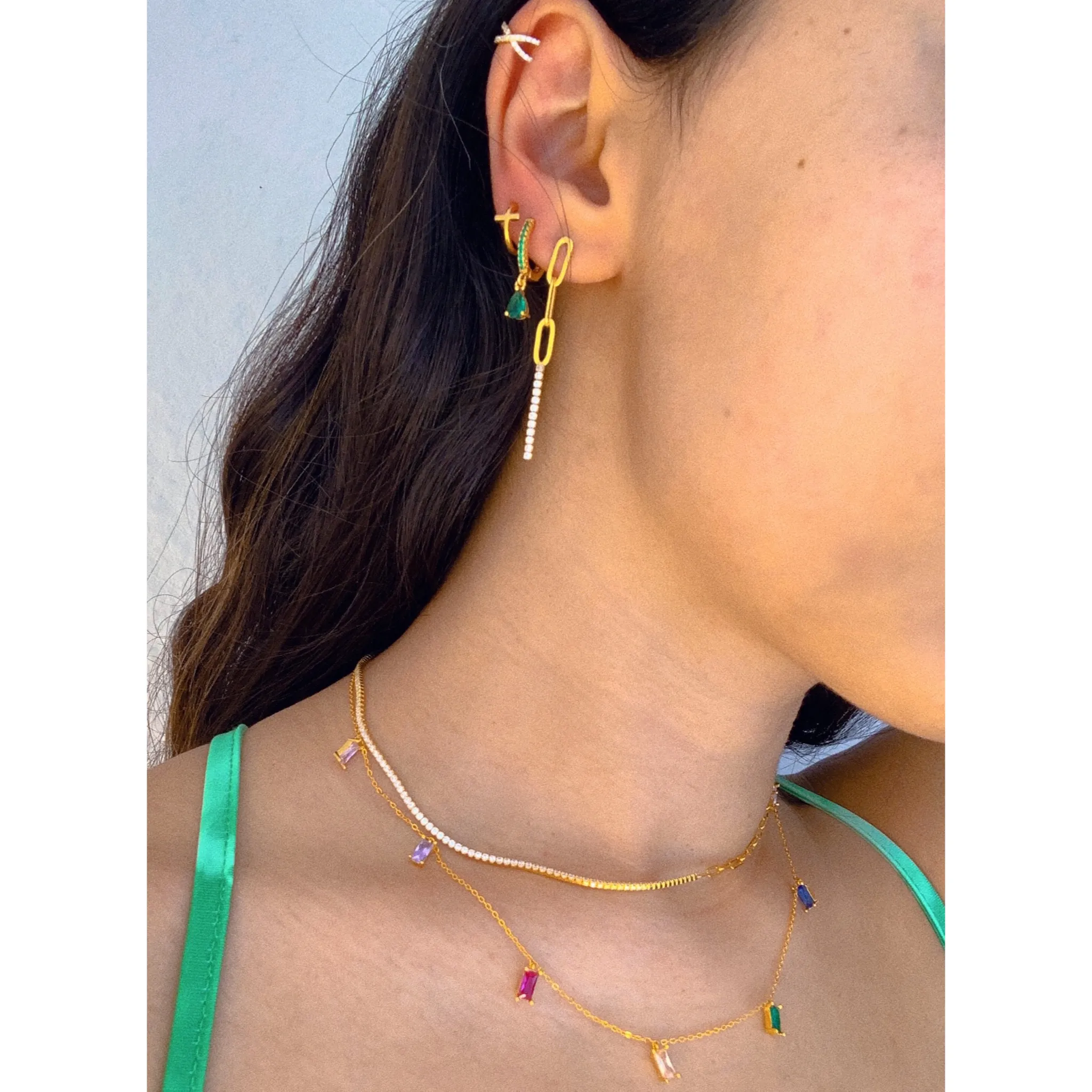 BOND TENNIS EARRINGS