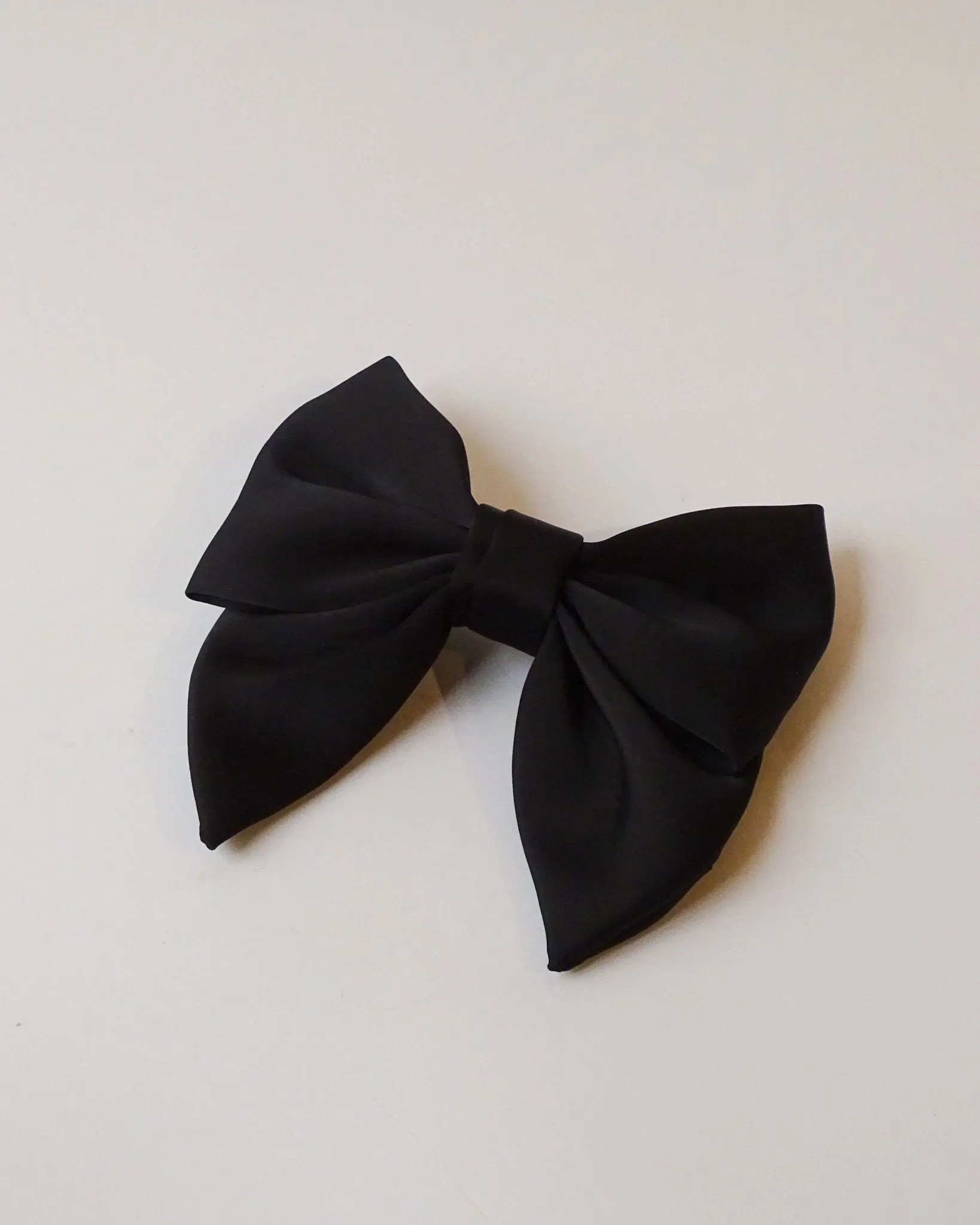 Bow Clip Satin Annick Black