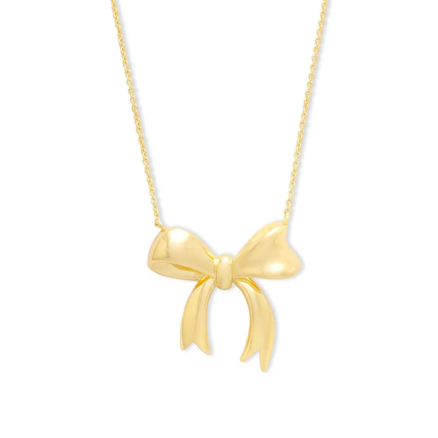 Bow Gold Necklace