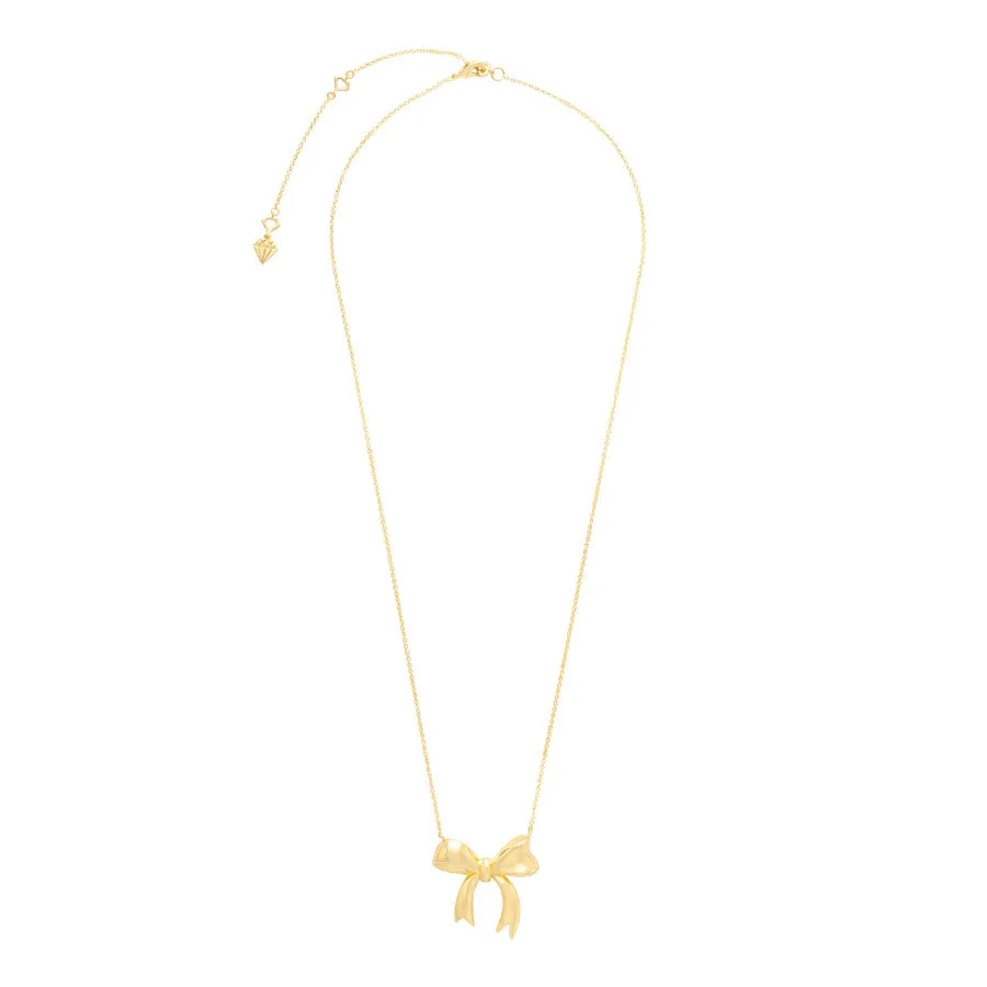 Bow Gold Necklace