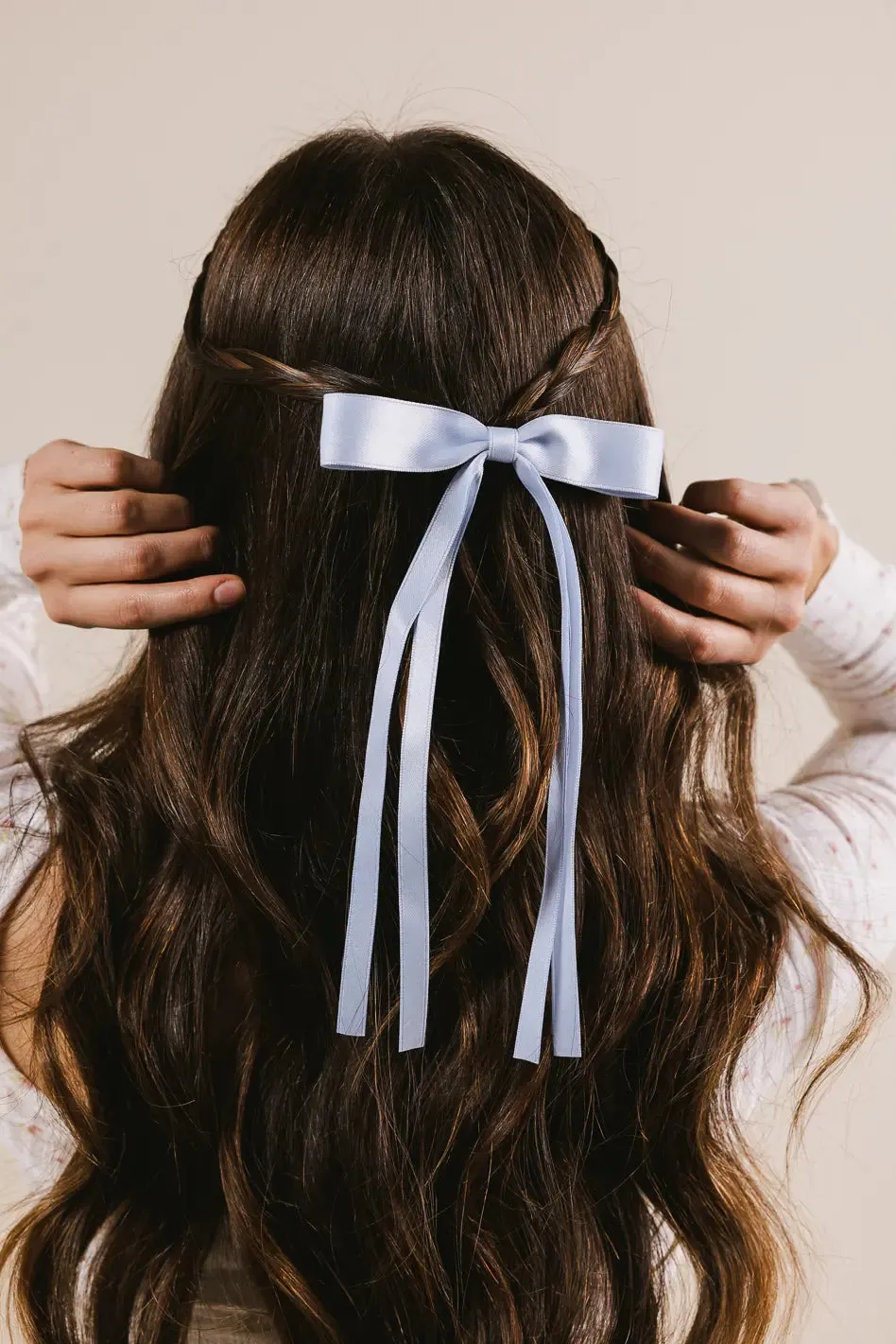 Bow Hair Clip in Blue