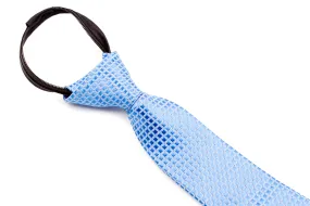 Boys Ties - Baby Blue Checkered