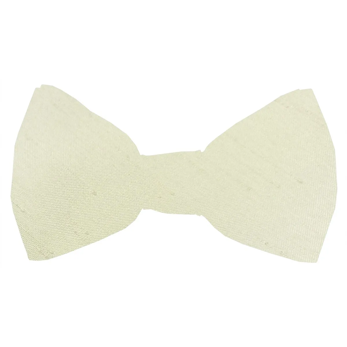 Champagne Ivory Shantung Boys Bow Ties