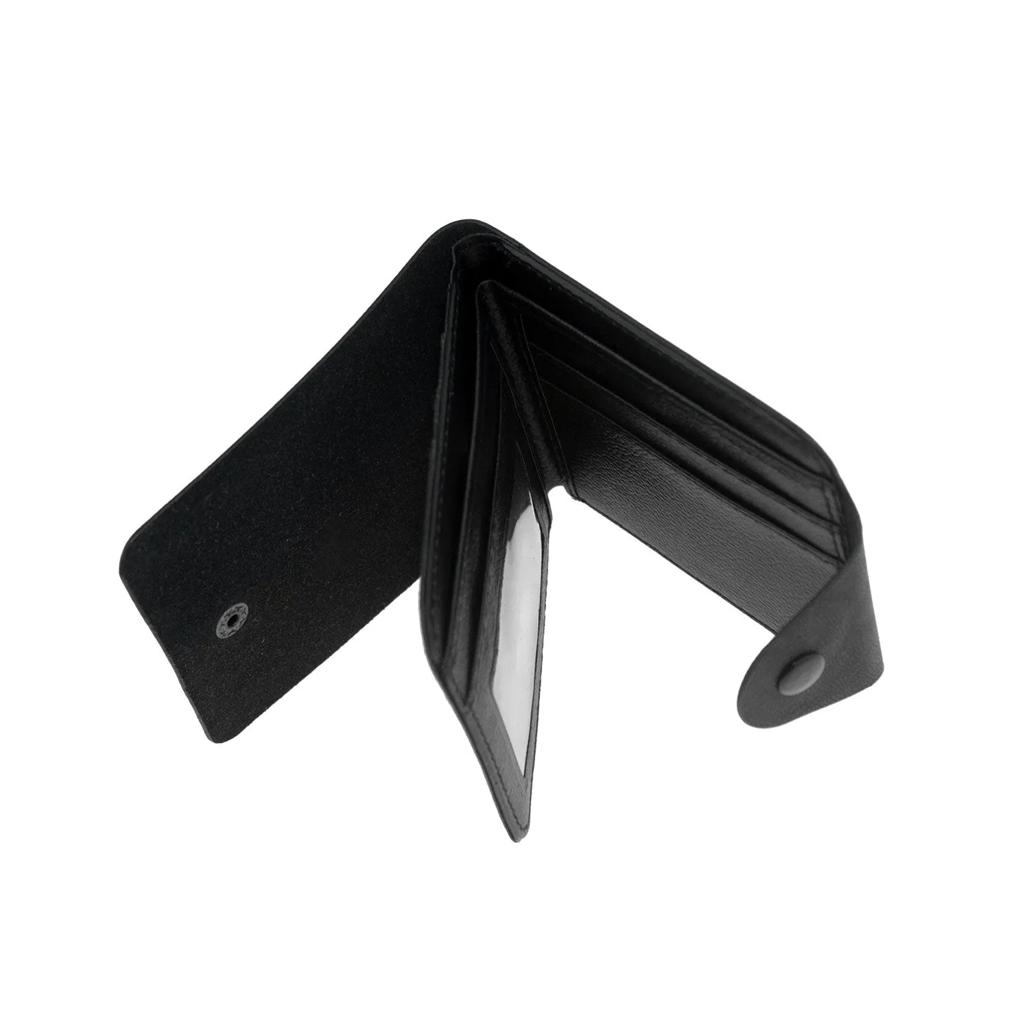 CLEARANCE WALLETS IN BLACK (CASE OF 60 - $1.00 / PIECE) - Wholesale Men's Wallets in Black SKU: 1555-BLK-60