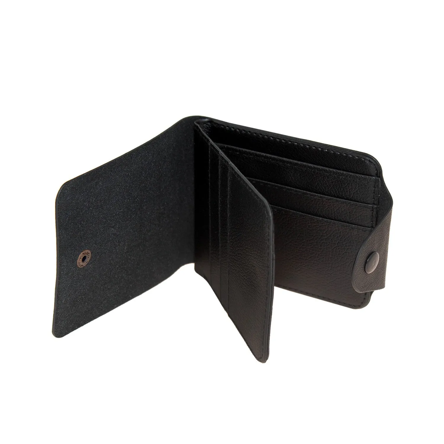 CLEARANCE WALLETS IN BLACK (CASE OF 60 - $1.00 / PIECE) - Wholesale Men's Wallets in Black SKU: 1555-BLK-60