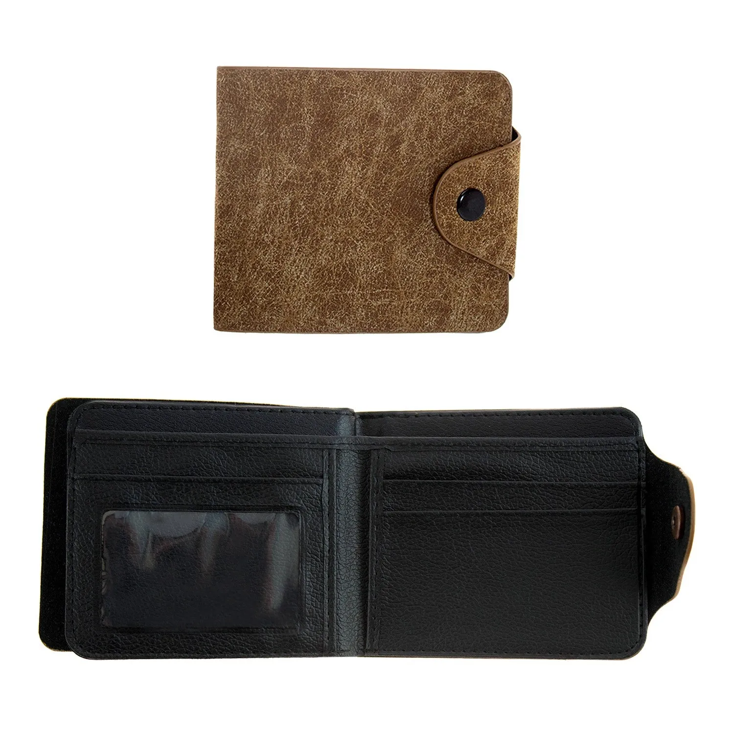 CLEARANCE WALLETS IN BROWN (CASE OF 60 - $1.00 / PIECE) - Wholesale Men's Wallets in Brown SKU: 1555-DBROWN-60