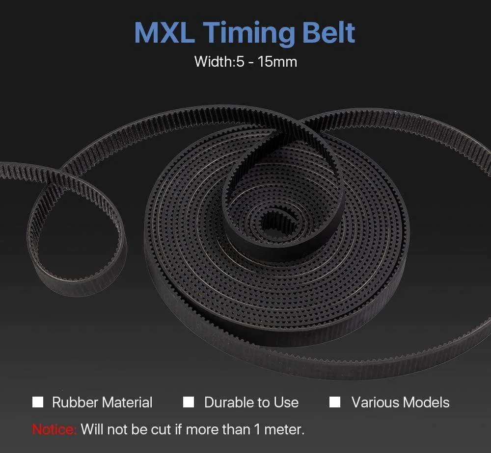 Cloudray MXL Open-Ended Timing Belt Transmission Belts Rubber Width 5mm For Fiber YAG Pully CO2 Laser Engraving Cutting Machine