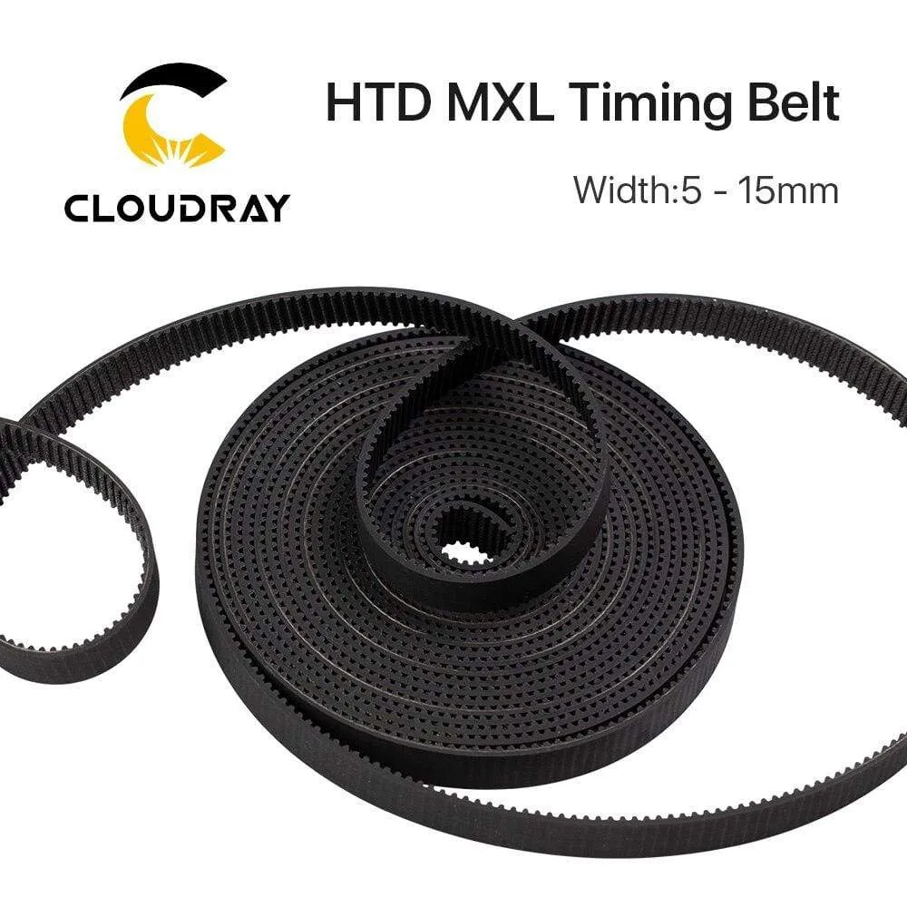 Cloudray MXL Open-Ended Timing Belt Transmission Belts Rubber Width 5mm For Fiber YAG Pully CO2 Laser Engraving Cutting Machine