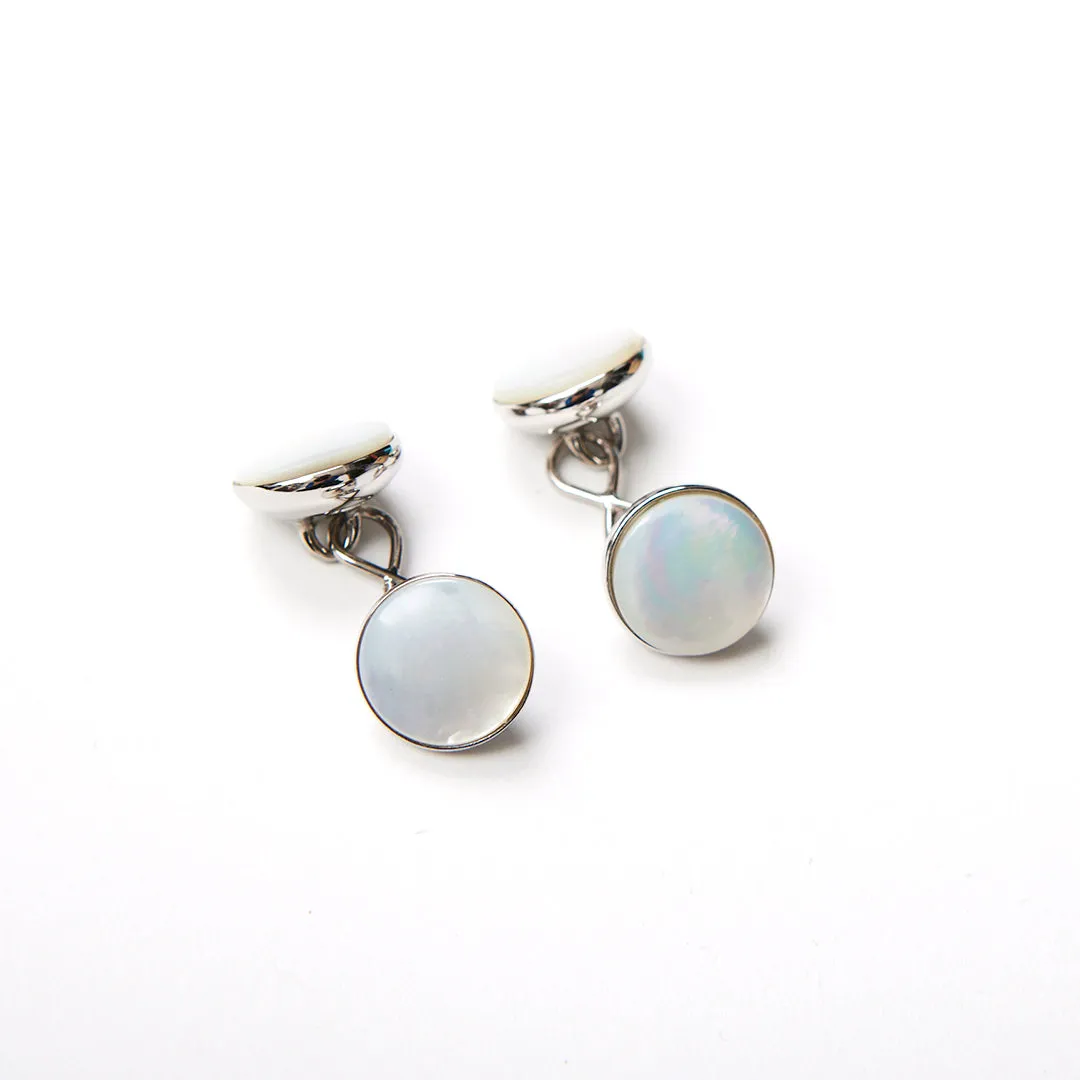 Codis Maya Mother Of Pearl Capsule Cufflinks