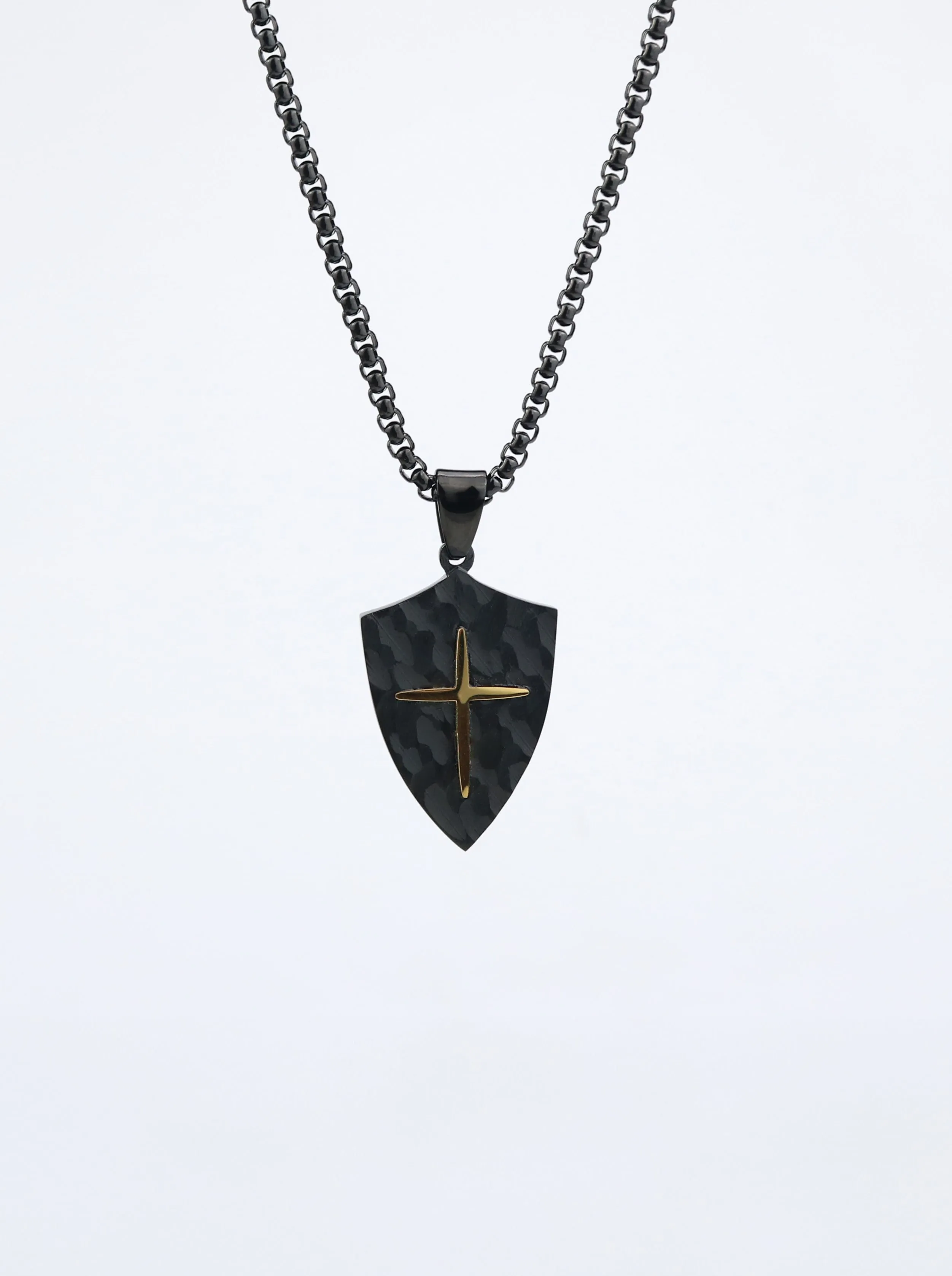 Cross Shield Pendant Necklace