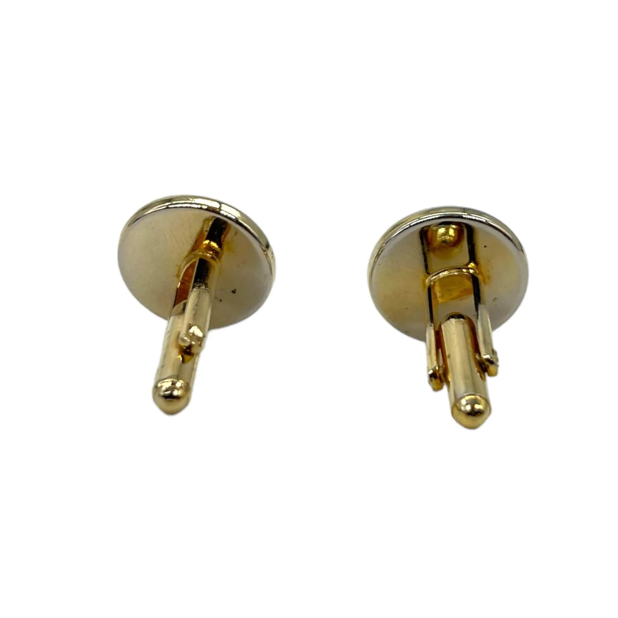 CUFFLINKS Round - Black & Gold