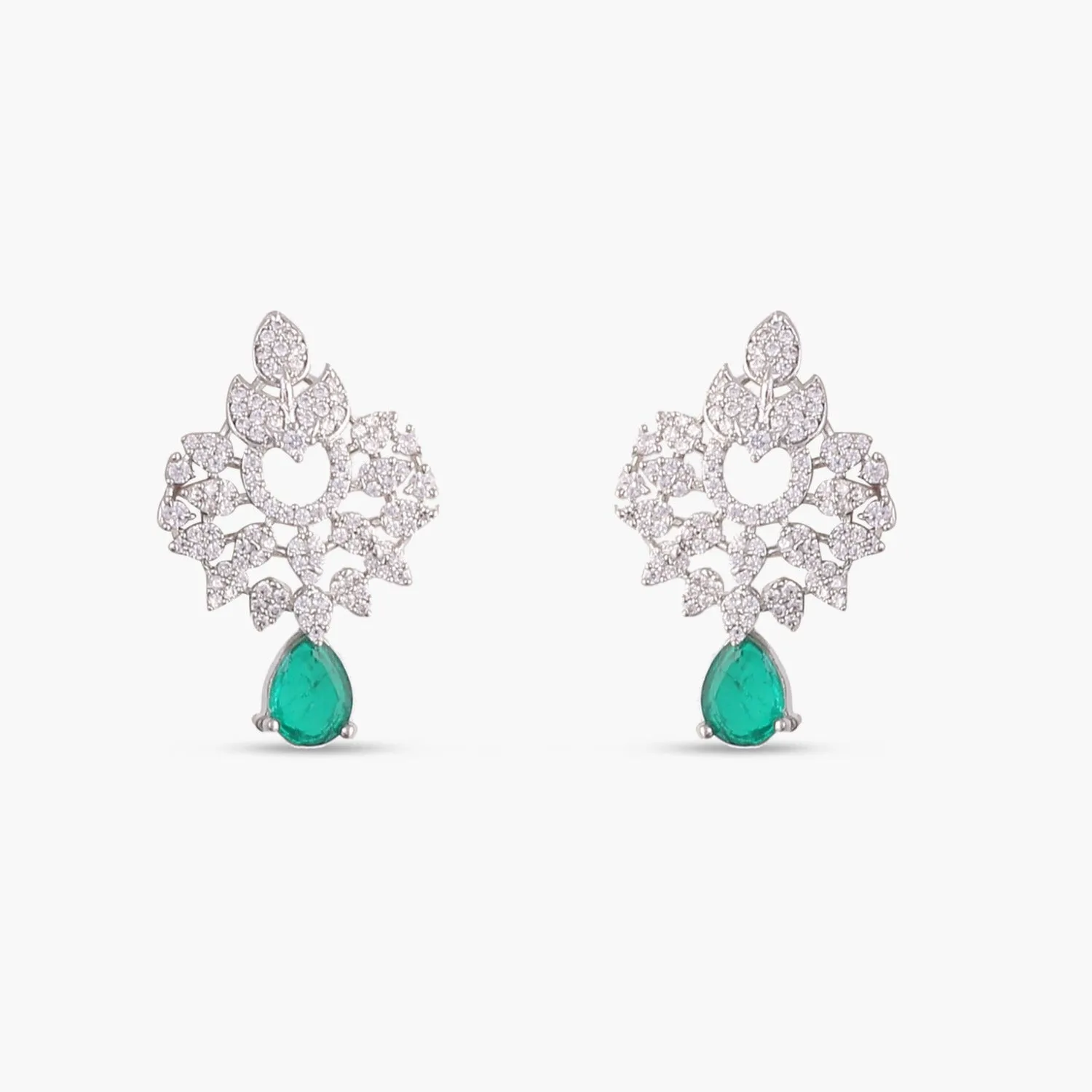 Dainty Star CZ Drop Earrings