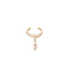 DANGLE MARQUISE DIAMOND PEAK EAR CUFF