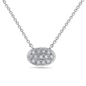 Diamond Pave Disc Pendant