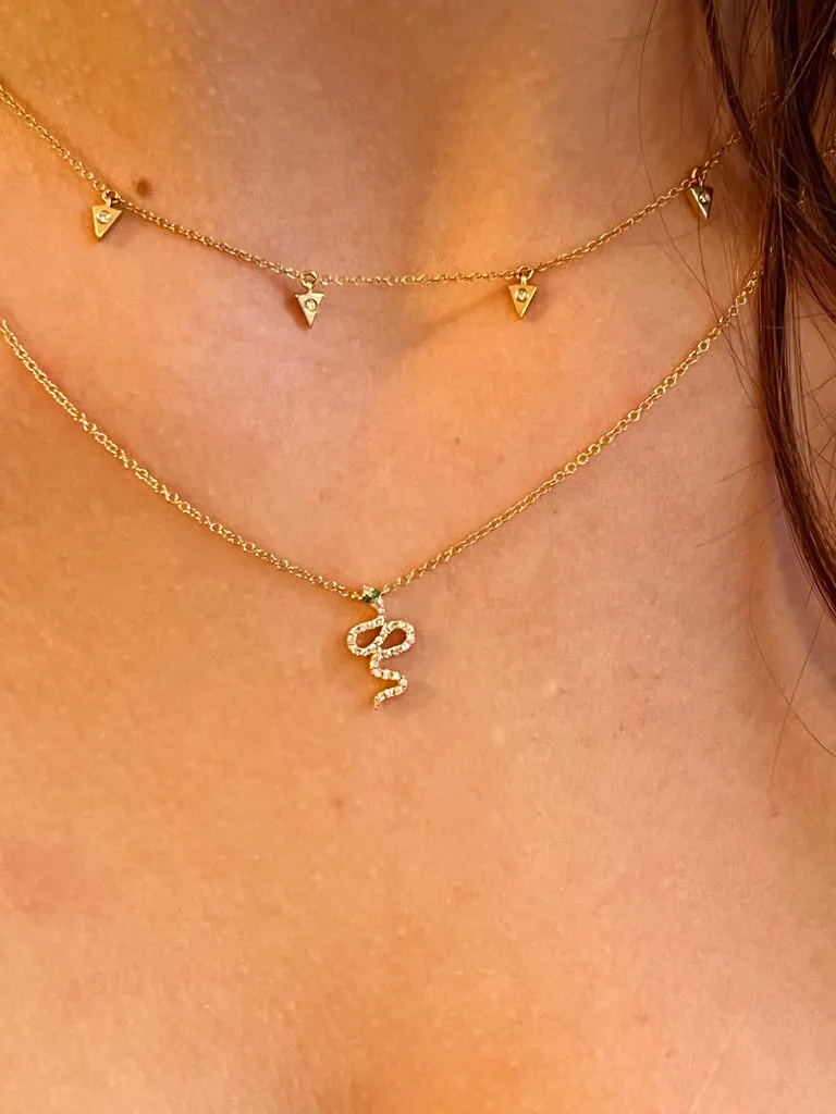 DIAMOND SNAKE NECKLACE